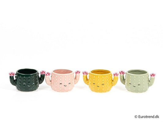 Ceramic 6cm Cactus - Pots The Horti House