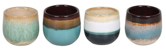 Ceramic 6cm Multi Glaze - Pots The Horti House